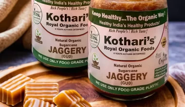 Kothari's Royal Organic Round Jaggery(Combo pack of 2 )