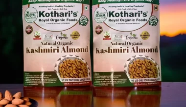 Kothari's Royal Organic Kashmiri Almond (Combo Pack Of 2)