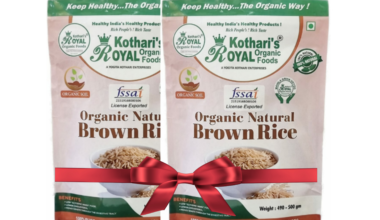Kothari's Royal Organic Brown rice (combo pack of 4)