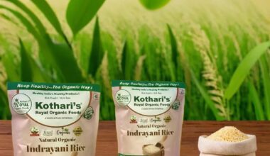 Kothari's Royal Organic Indrayani Rice 400gm (combo pack of 2)
