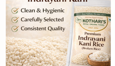 Kothari’s Royal Indrayani Kani Rice 3990 GM |(इंद्रायणी कणी) Premium Broken Rice | Soft, Aromatic & Easy to Cook | Ideal for Daily Meals | 100% Natural & Clean | Available in Multiple Packs